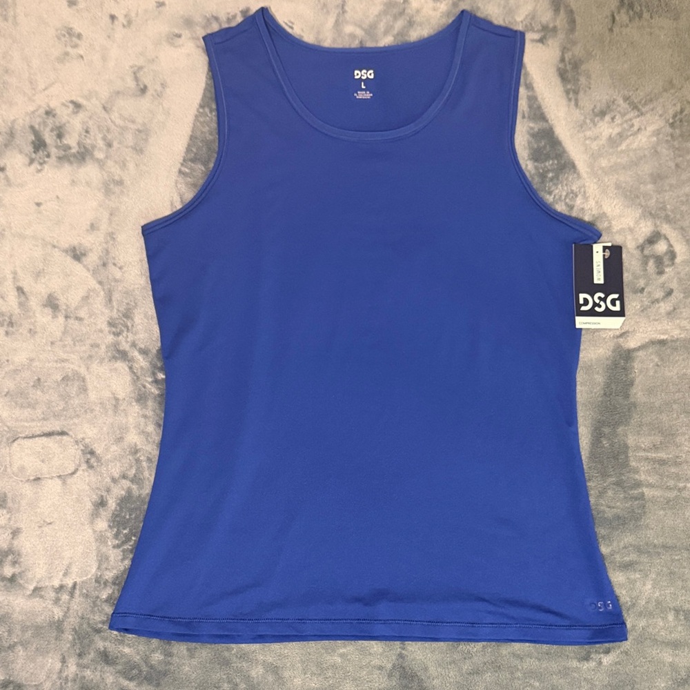 DSG Compression Royal Blue Athletic Tank Top